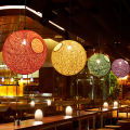 Handmade Fanoos Light Ceiling LED Lamp Hanging To Wall Cotton Ball Decoration Indoor , Living Room Bedroom, Dining room, Teras. 
