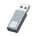 Aluminum Alloy Shell Usb To Type-C Gen2 Usb3.1 Adapter Converter Built-In Chip. 