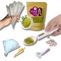 Organic Colorless   Henna Mehndi Powder for Mehndi Practice kit with Measurement spoon ( pack of 5 items). 