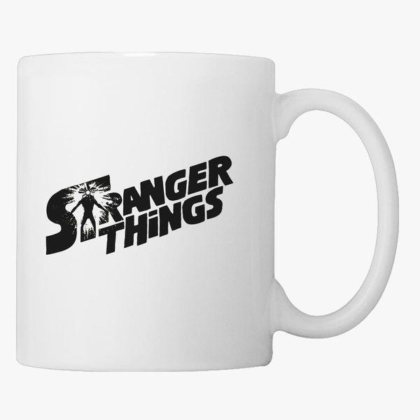 Stranger Things Design Black Mug