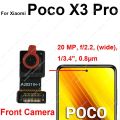 Front Rear Camera For Xiaomi Poco X3 Pro X3 NFC Main Back Front Samll Facing Camera Flex Cable Parts. 