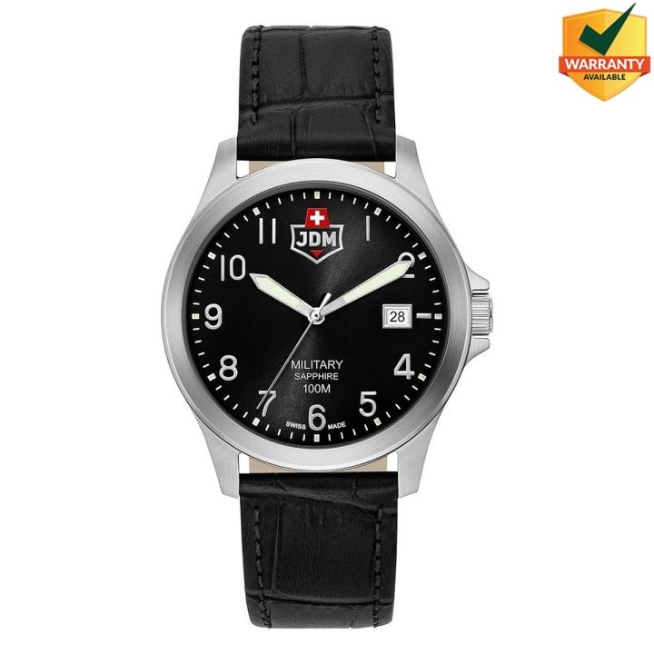 JDM Military (Jacques Du Manoir) - WG001-01 - Alpha - I - Swiss Made - Stainless Steel Wrist Watch for Men - 10 ATM