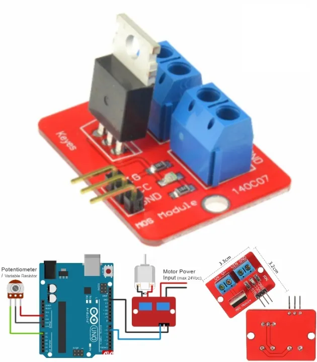 IRF520 Mosfet motor Driver Module | Daraz.pk