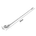 Stainless Steel Bartender Mixing Spoon Cocktail Stirrers, Spiral Pattern Bar Spoon Stirring Spoon With Long Handle. 