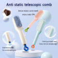 Magic Retractable Comb Self Cleaning Hair Brush Massage Anti-static Hair Smoothing Comb, Suitable for All Hair Types, Unisex. 