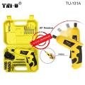 Imported Rechargeable Cordless Electric Screwdriver Set Repair Tool Kit with Battery Indication TNI-U TU-131A 46 in 1 4V Hot selling High Quality Power Drills Li-ion battery drilling Machine Cordless Screwdriver tools set Impact. 
