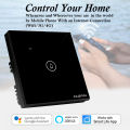 Clopal Black Smart Touch WiFi Switch Series with Mobile Control, Voice Control Compatible with Alexa, Google Assistant, IFTTT, Home Automation, and Smart Energy Management. 