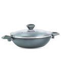 17-Piece Non-Stick Daffodil Cookware Gift Set – Heavy Gauge Aluminum, Glass Lids, Fat-Free Cooking. 