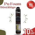 PU FOAM 750ML crack filler foam/Multi-Purpose PU Foam/Spray Foam Insulation /Spray Gap and Crack Filler/Polyurethane Foam Filler/Crack Filler Foam/Gap Filling Foam/ Air Sealing Foam/. 