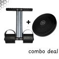 COMBO DEAL TWISTER EXERCISE MACHINE ABS ROTATING DISC AND DOUBLE SPRING TUMMY TRIMMER HOME GYM FITNESS EQIUPMENT. 