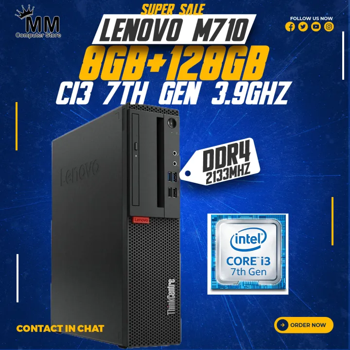 Core%20i3%207th%20Gen%203.9Ghz%20With%20DDR4%208GB%20RAM%20&%20128GB%20NVME%20Lenovo%20ThinkCentre%20M710%20Desktop%20Computer%20-%20Image%202