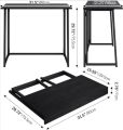 Folding Desk, No-Assembly Small Computer Desk Home Office Desk Foldable Table Study Writing Desk Workstation for Small Space Offices. 