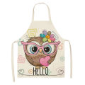 New Kitchen Apron Cartoon Owl Kids Aprons BBQ Bib Apron for Women Cooking Baking Restaurant Apron Cartoon Home Cleaning Tools. 