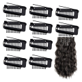 Pack of 10 Strong Chunni Clips with Safety Pin, Easy to Use with Dupatta, Hijab & Tikka Setting Durable Easy to Use Black. 