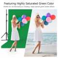 Amzdeal Photography Backdrop Stand kit with 6.6 ft x 10 ft 3 chroma key (Green, white & black) | chroma key background| chroma key stand. 