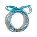 【Hengli jewelry story】JUST FEEL ALL WEATHER Glitter Jelly Bracelets Filled Silicone Plastic Round Women Friendship Bracelet 5Pcs Set. 