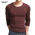 MRMT Lycra Cotton Men'S T-Shirt 5XL Long Sleeved T Shirt Men Pure Color Casual Mens Long Sleeve Tshirt For Male. 