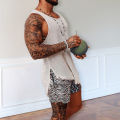 Men Tank Top Lightweight Round Neck Knitted Summer Tank Top. 