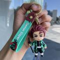 Cartoon Anime Demon Slayer Silicone Key Chain Keychain Pendant Anime Keychain. 