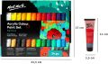 Mont Marte Acrylic Paints Set - 24 Pieces, 36ml Tubes - Ideal for Acrylic Painting - Brilliant Lightfast Colours with Great Opacity - Perfect for Beginners, Professionals and Artists. 