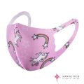 Cute Washable Reusable Cotton Ice Silk Face Mask For Kids Printed Lovely Cute Unicorn Design. 