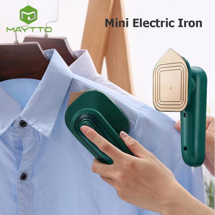 Mini Steam Iron for Clothes Handheld Clothes Steamer Vertical Steam Ironing For Travelling Home Portable Foldable Travel Mini Electric Steamer Flat Iron