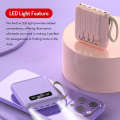 masber 20000mah with 4 Cable Small Powerbank mini Type C Micro IP Kecil Pawer Bank Digital Display. 