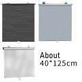 LE Blackout Blind Shade With Suction Cups Roller Window Shades Temporary Portable Window Cover Curtain 49.12 x 22.79 Inches. 
