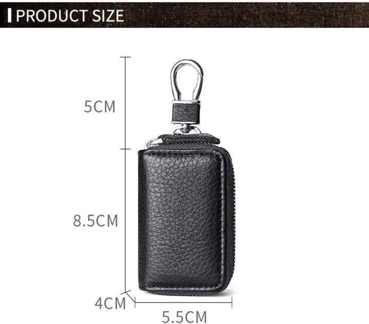 Leather%20Zipper%20Car%20Key%20Pouch%20With%20Metal%20Hook%20And%20Keyring%20-Toyota%20Logo-%20-%20Image%205