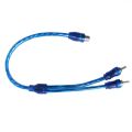 3 pcs Audio connection for 1 RCA female to 2 RCA male adapter splitter Cable. 