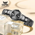 OPK Watch for Women  Waterproof Fashion Korean Style Diamond Dial Luminous Calendar Stainless Steel Ladies Relo 8105. 
