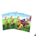 Lion King Theme Napkins - Tissue Paper - Green Color - Pack Of 10 Napkins. 