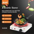 RAF Electric Stove 1000 Watts Hot Plate Single Burner R.8010B Coil - Adjustable Thermostat. 