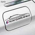 Performance Car Side Glass & Petrol Cap Sticker Black - Car Decoration Vinyl Decal. 