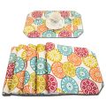 Relaxsit Set of 4 & 6 Placemats, Cotton Fabric Washable Dining Table Mats DOUBLE SIDE Cotton Fabric Printed  and weaved table Mat, table runners and  napkins in few models. 