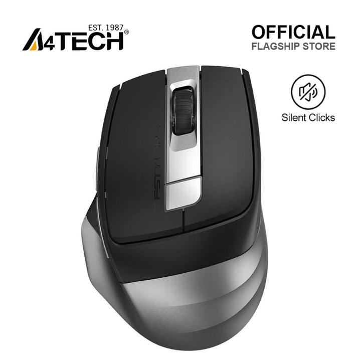 A4Tech FB35CS - Bluetooth + 2.4G Wireless - Rechargeable Type C - Silent Clicks - 2000 DPI - Connects 3 Devices - For PC/Laptop/Tablet/Smart TV