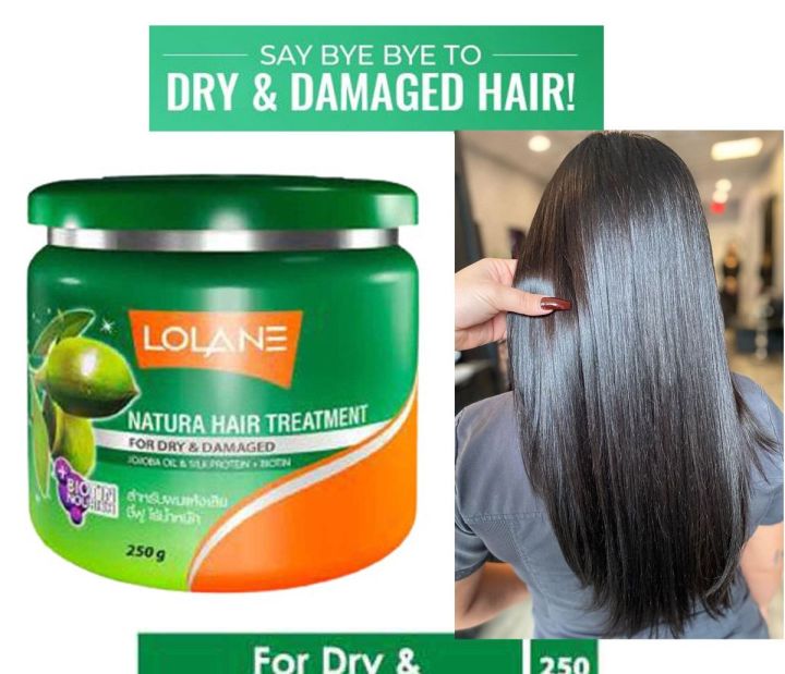 Lolane Natura Hair Treatment Repair Dry Damaged Jojoba oil silk proteien+ Biotin  500ml