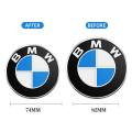 74mm 82mm Car Front Hood Emblem Logo Rear Trunk Badge for BMW E30 E38 E39 E46 E60 E61 E90 X1 X3 X4 X5 X6 E70 E83 X5 F10 F30 F32. 