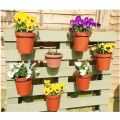 8 inches wall mount heavy duty outdoor indoor garden wall decor flower plant pot hanging hook bracket ring. 