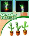Dancing Cactus Talking Toy, Cactus Plush Toy, Wriggle & Singing Recording Repeat What You Say Funny Education Toys for Babies Children Playing(Cactus Toy). 