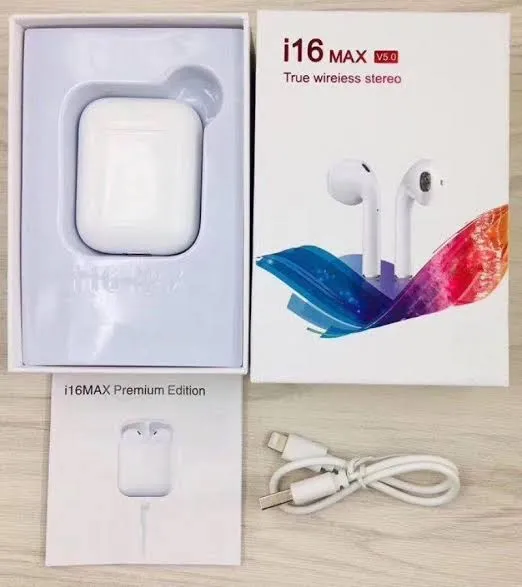 i16 Max TWS BT Wireless Earbuds Earphone Touch Control