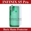 Infinix S5 Pro Matte Back Protector Carbon Soft Skin Sheet For Infinix S5 Pro. 
