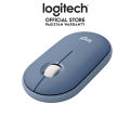 Logitech M350 Pebble Wireless Bluetooth Mouse - Silent (Blueberry). 