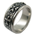 New design manufacturer wholesale stainless steel Goth rings for men. 