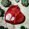 Premium Heart Tin Box Gift for Valentines Day Birthday Anniversary Teddy with Flowers Birthday Gift - Gift For Your Love One - Gift for couple - gift for birthday. 