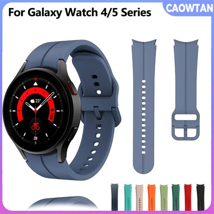 Original Silicone Strap for Samsung Watch 4 5 40mm 44mm Watch 5 Pro 45mm Sport Bracelet smartwatch Band for Galaxy Watch 4 Classic 42mm 46mm