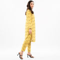 Maahru - Dress For Women - 2 PC Stitched Shirt & Trouser - Yellowstitch. 