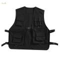 Utility Vest for Men Women, Cargo Vest, Breathable Front Buckle Casual Waistcoat Outerwear 2XL Black. 