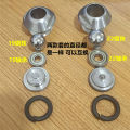 Diameter 22mm steel ball bearing 30mm mm all-metal gyro live head accessories with thread buckle steel ball sleeve. 