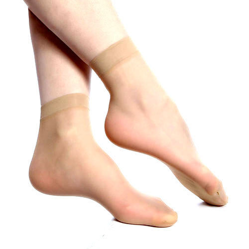 Skin Color Socks for Women/Girl's | Ankle Length Socks | Free Size